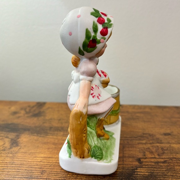 💕2/$20💕 Vintage Jasco Strawberry Patches Ceramic Votive Candle holder - Picture 4 of 11